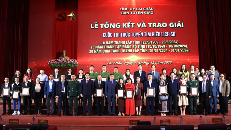 Tỉnh Lai Châu tổng kết cuộc thi tìm hiểu lịch sử 115 năm thành lập tỉnh.