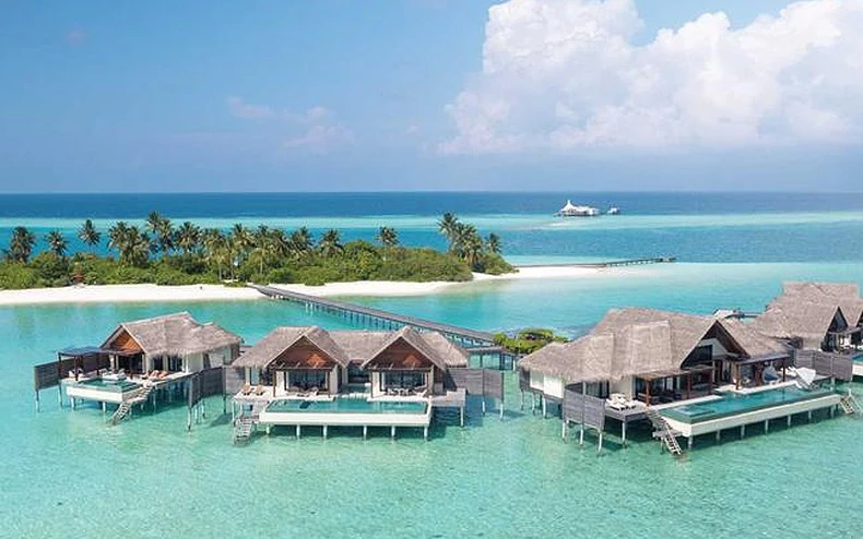 Các khu nghỉ dưỡng siêu cao cấp của Maldives cung cấp cả các tiện ích để du khách có thể ở lại cả năm và làm việc, học tập từ xa. (Ảnh: ESCAPE) 