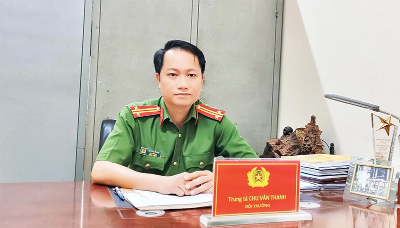 Trung tá Chu Văn Thanh.