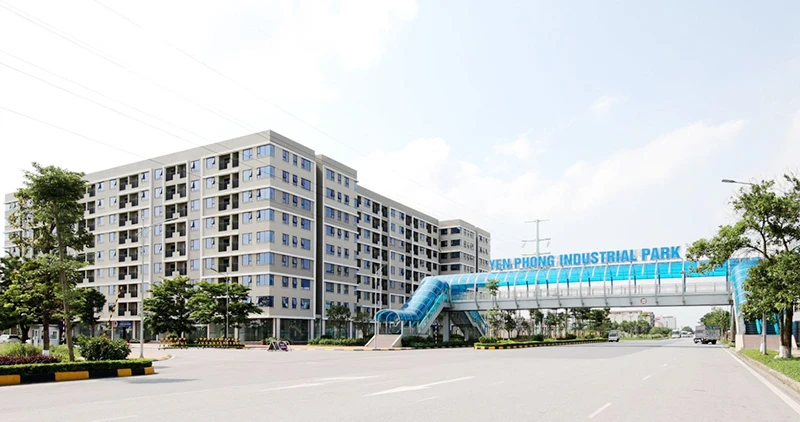 Khu nhà ở công nhân Khu công nghiệp Yên Phong, Bắc Ninh do Tổng công ty Viglacera đầu tư xây dựng.