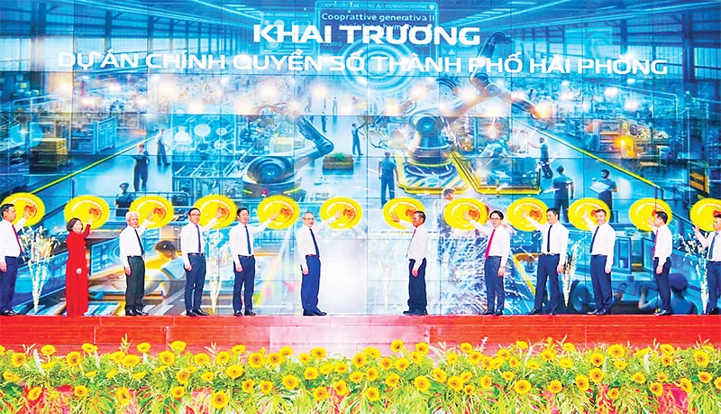 Khai trương Dự án chính quyền số thành phố Hải Phòng.