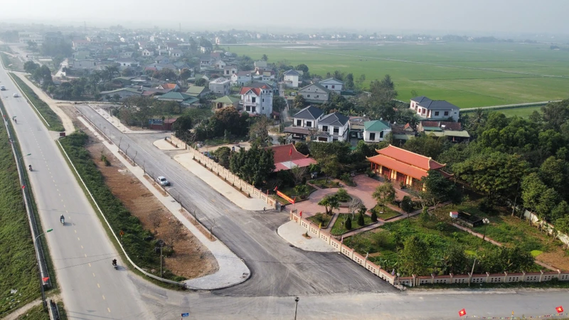 Một góc làng quê Hưng Hòa hôm nay.