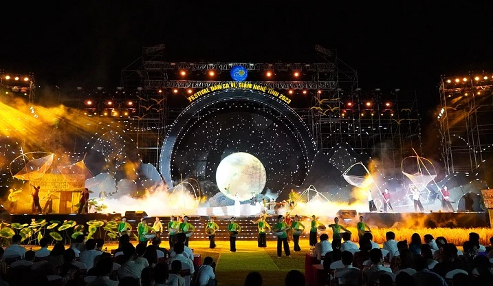 Khai mạc Festival Dân ca Ví, Giặm Nghệ Tĩnh năm 2023.