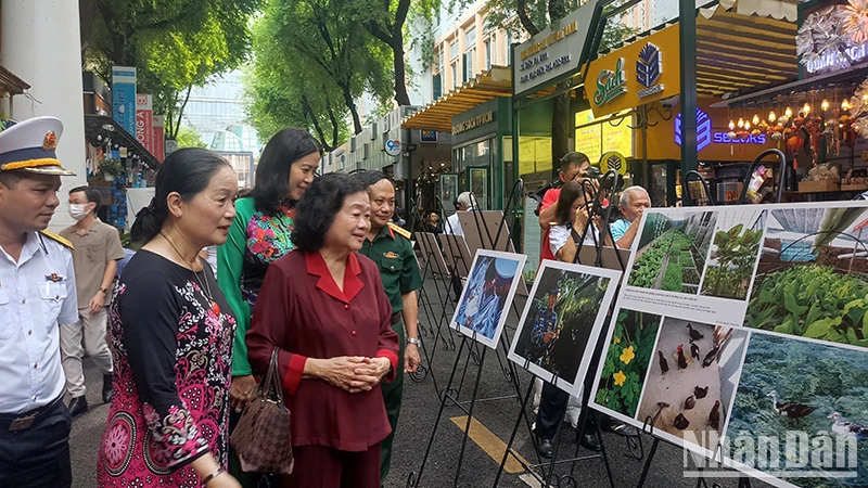 Các đại biểu tham quan triển lãm.