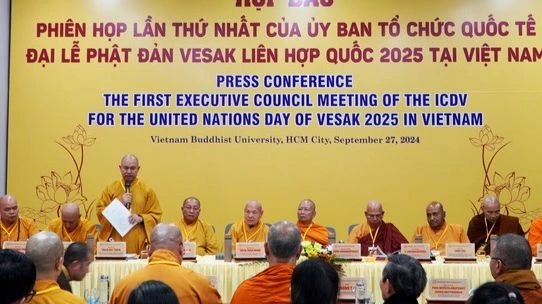 Giáo hội Phật giáo Việt Nam và Ủy ban tổ chức quốc tế Đại lễ Vesak Liên hợp quốc (ICDV) tổ chức họp báo phiên thứ nhất Đại lễ Phật đản Vesak Liên hợp quốc 2025.