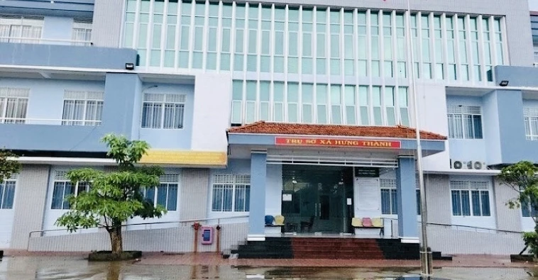Trụ sở UBND xã Hưng Thành - nơi xảy ra các vụ việc.