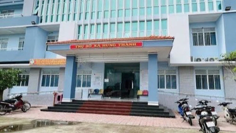 Trụ sở Ủy ban nhân dân xã Hưng Thành, huyện Vĩnh Lợi, tỉnh Bạc Liêu.