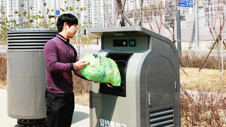 Hệ thống thu gom rác thải tự động 