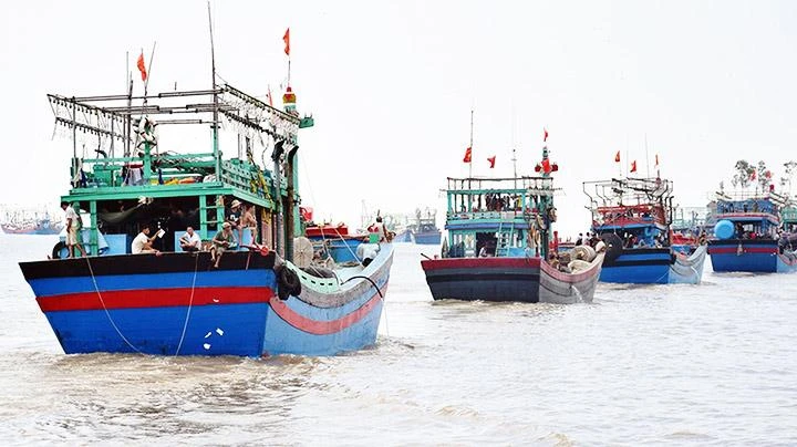 Giá xăng dầu giảm, ngư dân Nghệ An lại bám biển