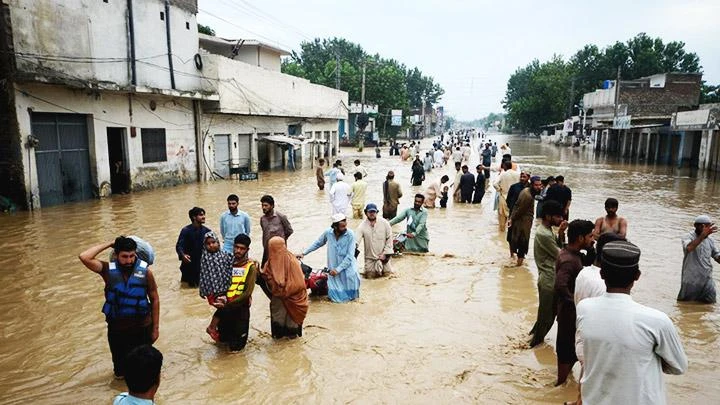 Hàng chục triệu người dân Pakistan bị ảnh hưởng bởi đợt lũ lụt lịch sử. Ảnh: CNN