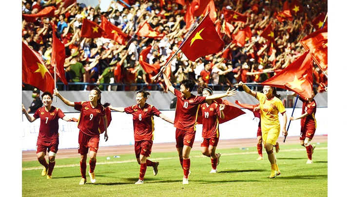 Tham dự World Cup là cơ hội để Việt Nam phát triển toàn diện bóng đá nữ. Ảnh: TRẦN HẢI