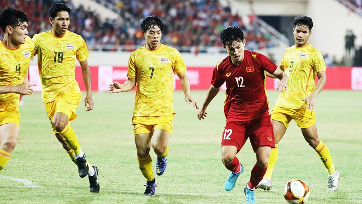 U22 Việt Nam cùng bảng với U22 Thailand tại SEA Games 2023. Ảnh: LÊ MINH 
