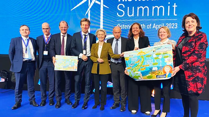 Các nhà lãnh đạo châu Âu tham dự Hội nghị năng lượng tại Osten. Ảnh: REUTERS