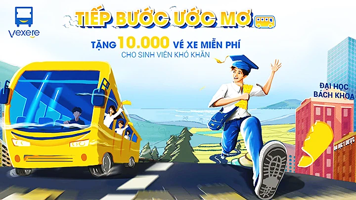 Trao tặng 10.000 vé xe miễn phí cho sinh viên