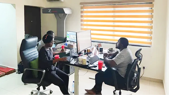 Văn phòng của Archivi.ng ở Lagos. Ảnh: THE GUARDIAN