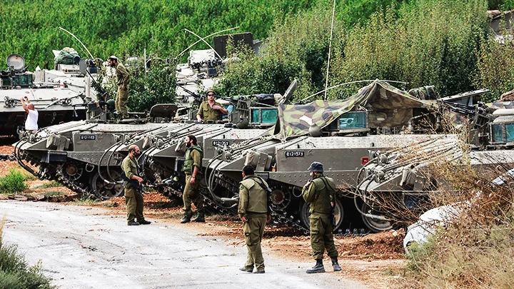 Xe tăng của quân đội Israel. Ảnh: NATIONAL REVIEW
