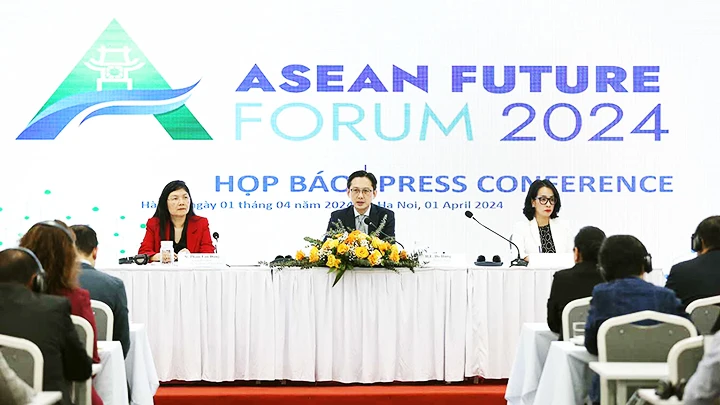 Họp báo Diễn đàn tương lai ASEAN 2024.