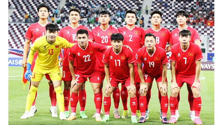 U23 Việt Nam hoàn thành chỉ tiêu khi xuất sắc vượt qua vòng bảng. Ảnh: VFF