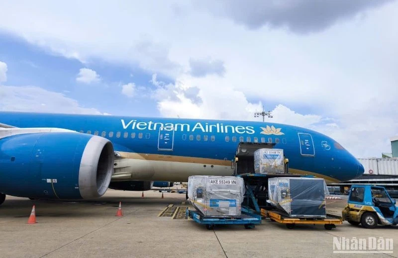 Chỉ sau 2 ngày triển khai, Vietnam Airlines Group đã vận chuyển gần 30 tấn hàng hóa gồm áo phao, thuốc men, thực phẩm, đồ uống,... đến đồng bào lũ lụt.