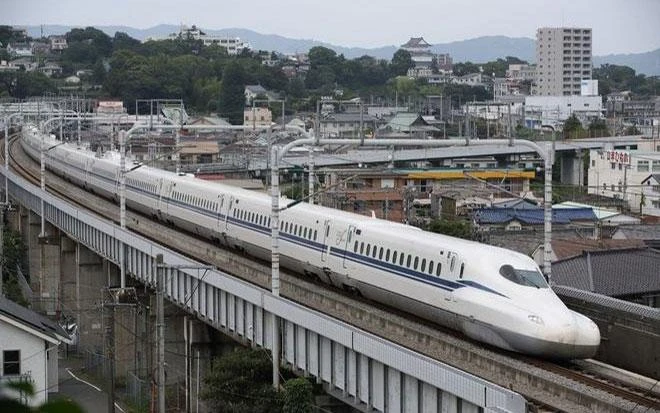 Tàu cao tốc Shinkansen. (Ảnh minh họa)