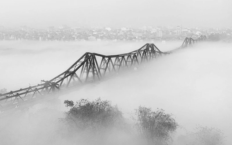 "Sương trắng trong miền cổ tích" – Nghệ sĩ nhiếp ảnh Giang Sơn Đông. (Ảnh: Trung tâm Lưu trữ Quốc gia I)
