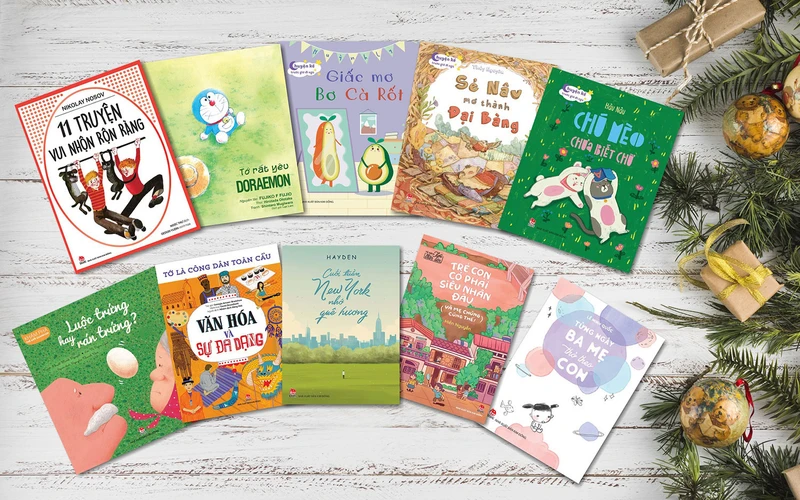 Những cuốn sách phù hợp làm quà Giáng sinh cho trẻ. (Ảnh: Nhà xuất bản Kim Đồng)