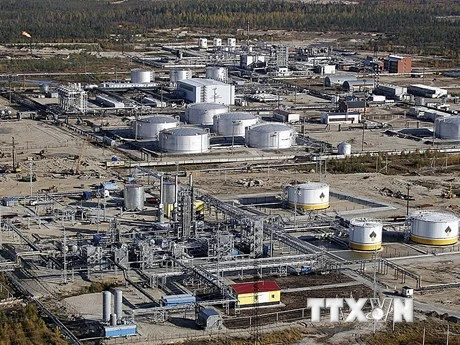 Nhà máy lọc dầu Rosneft của Nga ở Gubkinsky, Siberia. (Ảnh: AFP/TTXVN)