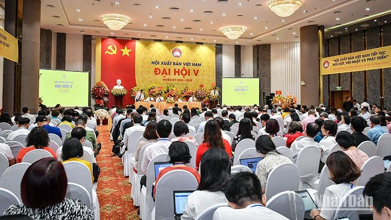 Đại hội đại biểu Hội Xuất bản Việt Nam lần thứ 5. (Ảnh: THÀNH ĐẠT)