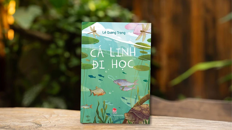 Cuốn "Cá Linh đi học" của tác giả Lê Quang Trạng. (Ảnh: Nhà xuất bản Kim Đồng)