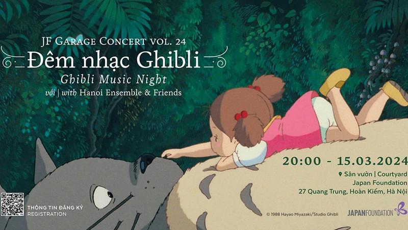 Nghe nhạc phim Ghibli và nặn tò he tại Trung tâm Giao lưu văn hóa Nhật Bản