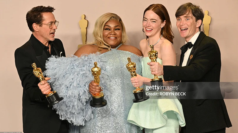 Các diễn viên giành giải Oscar ở các hạng mục diễn xuất. (Ảnh: Getty Image)