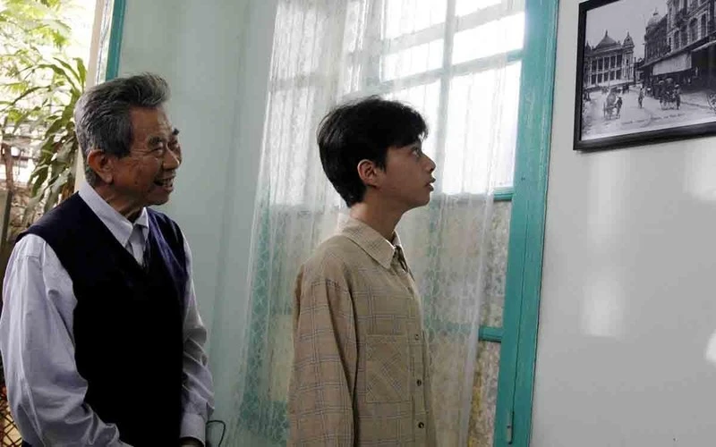 Cảnh trong phim "Hoa nhài", bộ phim của đạo diễn, NSND Đặng Nhật Minh được chiếu trong Liên hoan phim.