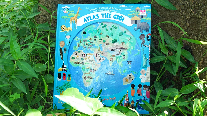 Bộ sách “Atlas thế giới”. (Ảnh: Đinh tỊ Books)