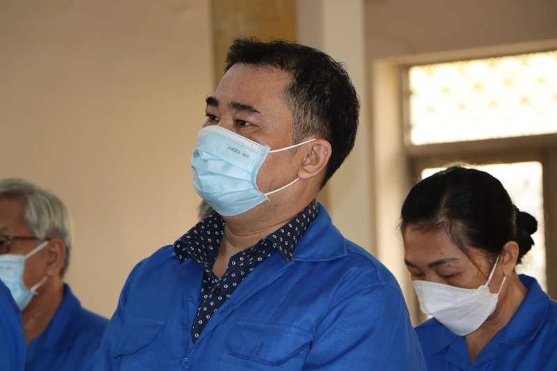 Bị cáo Trần Trí Mãnh tại phiên tòa.