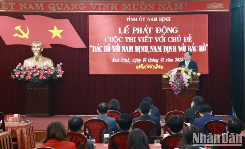 Lễ phát động cuộc thi viết với chủ đề "Bác Hồ với Nam Định, Nam Định với Bác Hồ".