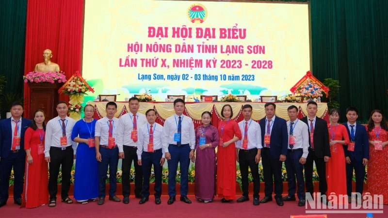 Các đại biểu tham gia dự Đại hội Hội nông dân tỉnh Lạng Sơn lần thứ 10, nhiệm kỳ 2023-2028.