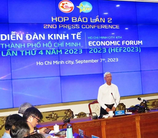 Phó Chủ tịch Ủy ban nhân dân Thành phố Hồ Chí Minh Võ Văn Hoan công bố những thông tin mới về HEF 2023.