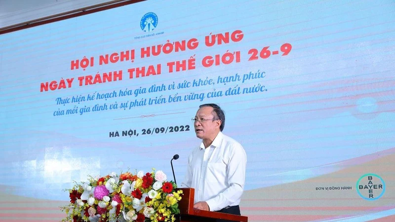 Tổng Cục trưởng Nguyễn Doãn Tú phát biểu tại hội nghị. 