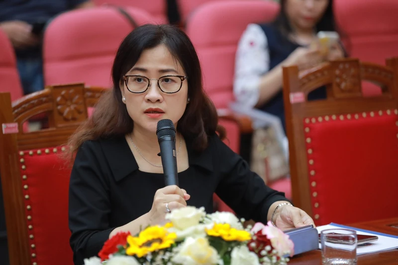 Bà Trần Thị Trang, Vụ trưởng Vụ Bảo hiểm Y tế, Bộ Y tế.