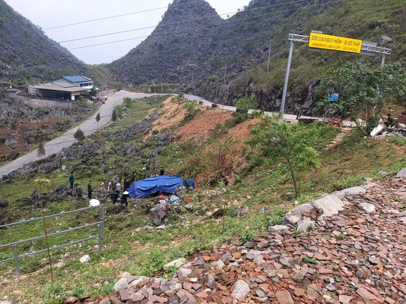 Hiện trường vụ tai nạn giao thông. (Ảnh CTV)