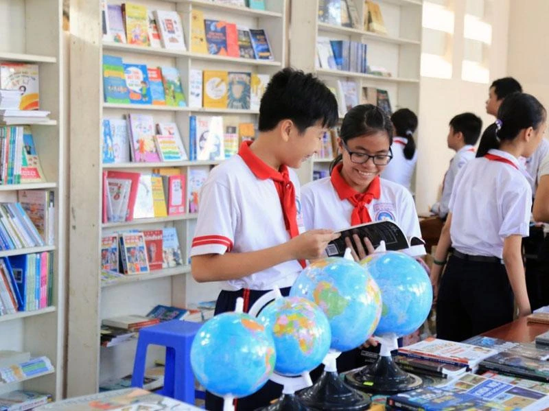 Giờ học ngoại khóa của các em học sinh Trường Trung học cơ sở Nguyễn An Ninh, thành phố Vũng Tàu, tỉnh Bà Rịa-Vũng Tàu.