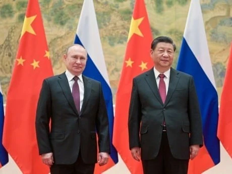 Tổng thống Nga Vladimir Putin và Chủ tịch Trung Quốc Tập Cận Bình. (Nguồn: TASS)