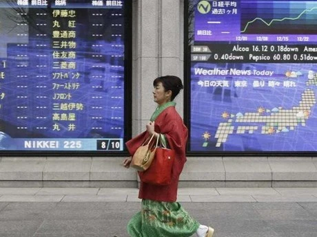 Chỉ số Nikkei 225 của Nhật Bản gần như đi ngang. (Nguồn: Reuters)