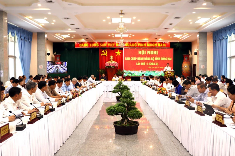Hội nghị lần thứ 11 Ban Chấp hành Đảng bộ tỉnh Đồng Nai.