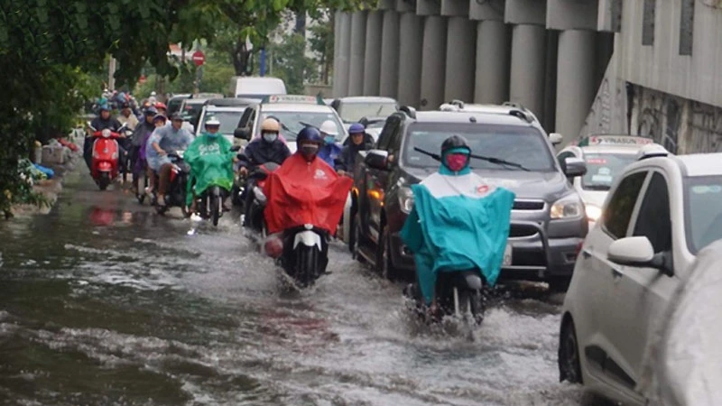 Ngày 21/8, Bắc Bộ đề phòng mưa lớn gây ngập úng nhiều nơi