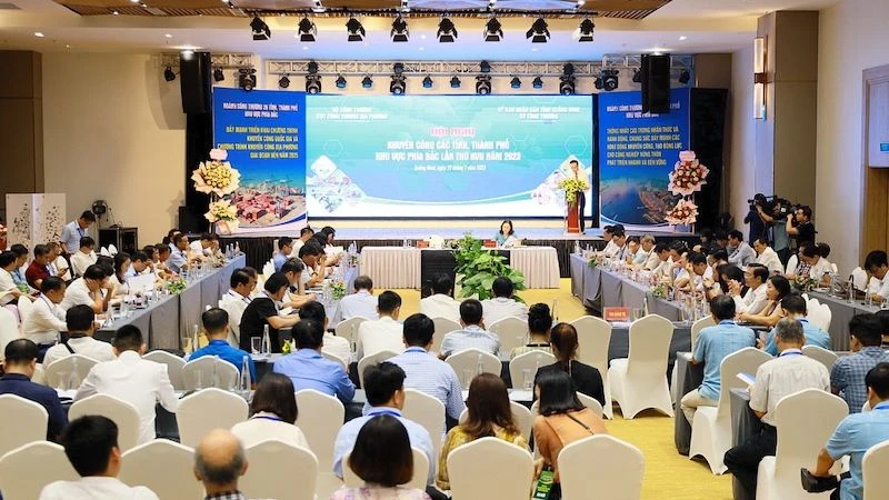Quang cảnh Hội nghị Khuyến công các tỉnh, thành phố khu vực phía bắc lần thứ 17, năm 2023.