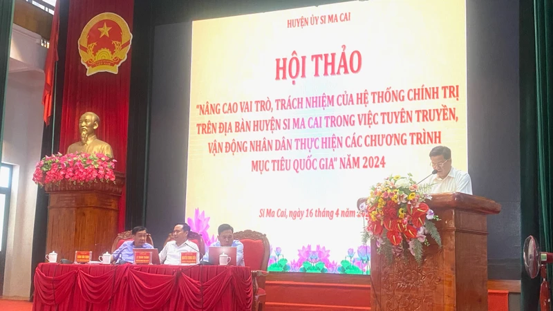 Hội thảo được tổ chức ngày 16/4 tại huyện Si Ma Cai (Lào Cai).