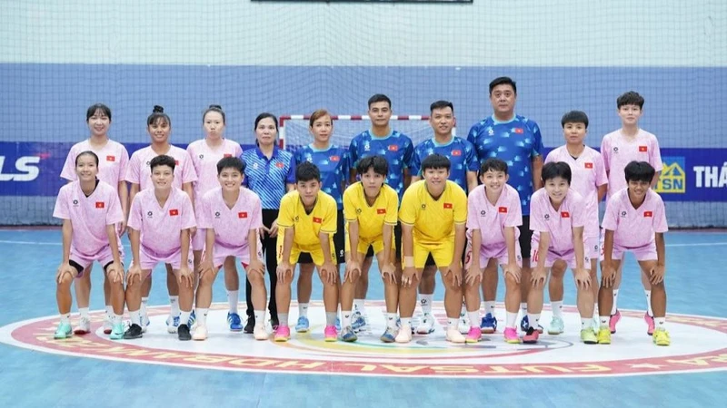 Các thành viên Đội tuyển futsal nữ Việt Nam. (Ảnh: VFF)