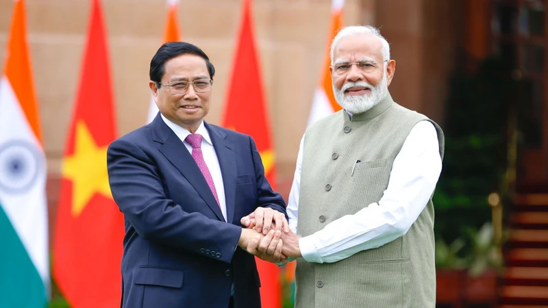 Thủ tướng Phạm Minh Chính và Thủ tướng Narendra Modi.