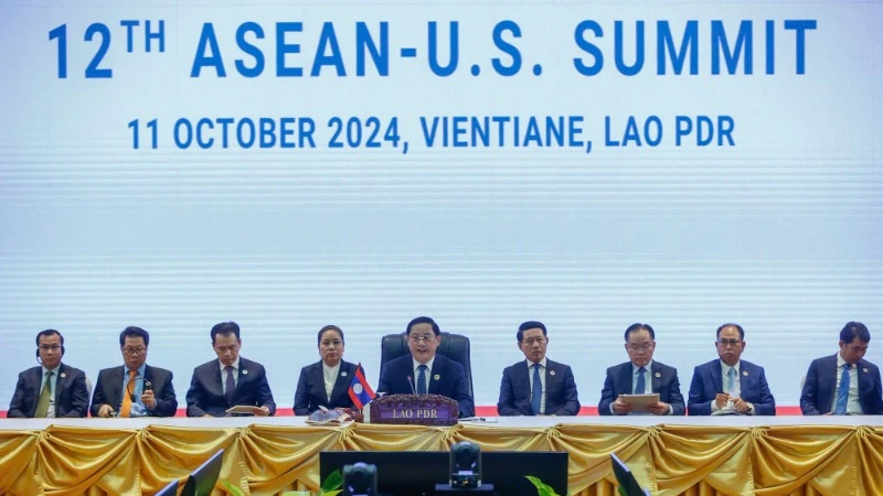 Quang cảnh Hội nghị Cấp cao ASEAN-Hoa Kỳ lần thứ 12 (Ảnh: Nhật Bắc/VGP). 